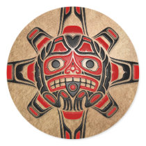 Haida Sun Mask Sticker