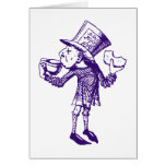Haigha (Mad Hatter) Inked Purple Greeting Card
