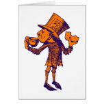Haigha (Mad Hatter) Inked Purple Orange Card