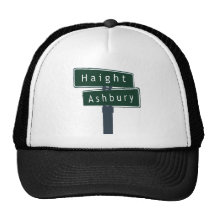 Haight Ashbury Classic Street Sign Hats