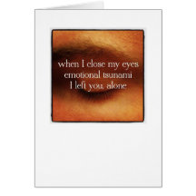 Haiku Cards - I Left You Alone