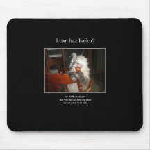 haiku cat 15 mousepad