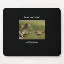 haiku cat 21 mousepad