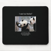 haiku cat 25 mousepad