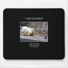 haiku cat 26 mousepad