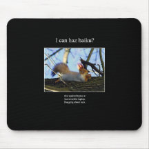 haiku cat 27 mousepad