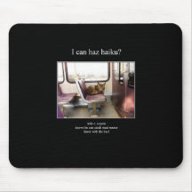 haiku cat 28 mousepad