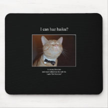 haiku cat 31 mousepad