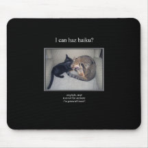 haiku cat 33 mousepad