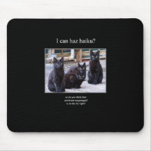 haiku cat 8 mousepad