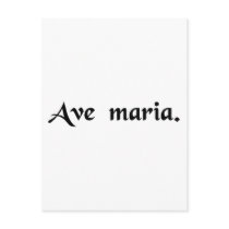 Hail Mary Postcard