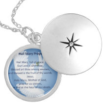 Hail Mary Prayer Locket
