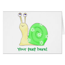 Hail the snail greeting card