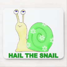 Hail the snail mouse mat