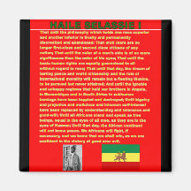 Haile Selassie Famous War Speech to UN 1963 Fridge Magnet