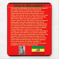 Haile Selassie Famous War Speech to UN 1963 Mousepad