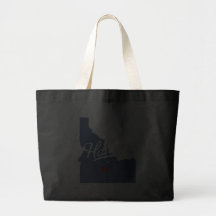 Hailey Idaho ID Shirt Canvas Bags