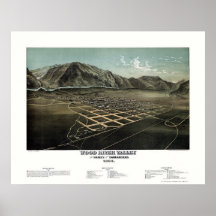 Hailey - Wood River, ID Panoramic Map - 1884 Print