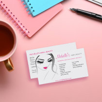 Hair & Beauty salon, business card design