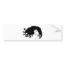 Hair flare bumper stickers