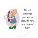 hair merchandise stickers