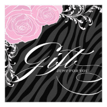 HAIR SALON GIFT CERTIFICATE PERSONALISED INVITATION