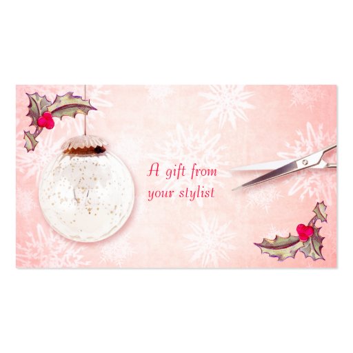 hair salon stylist holiday coupon gift card xmas double hair salon stylist holiday coupon gift card xmas double