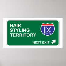 Hair Styling Next Exit Print