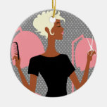 Hair Stylist Ceramic Christmas Ornaments