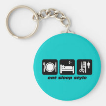 Hair stylist key chains