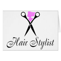 Hair Stylist (Pink/Scissors) Cards