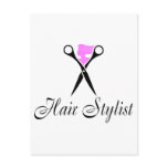 Hair Stylist (Pink/Scissors) Post Card