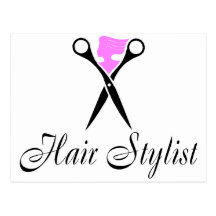 Hair Stylist (Pink/Scissors) Postcards