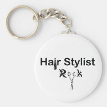 HAIR STYLIST ROCK key chain