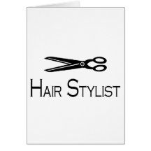 Hair Stylist (Scissors) Greeting Cards