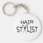 Hair Stylist with Scissors Keychains