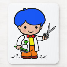 Hairdresser Boy Mousepad