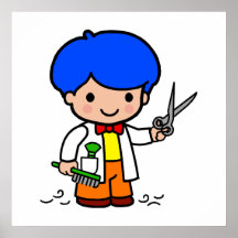 Hairdresser Boy Print