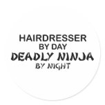 Hairdresser Deadly Ninja by Night stickers