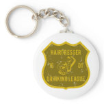Hairdresser Drinking League keychains