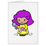 Hairdresser Girl Greeting Card