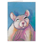 Hairless rat art fun sweet adorable pet portrait cards
