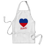 Haiti civil Flag Heart aprons