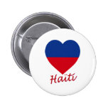 Haiti civil Flag Heart buttons