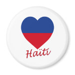 Haiti civil Flag Heart magnets