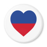 Haiti civil Flag Heart magnets