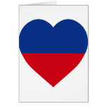 Haiti civil Flag Heart cards