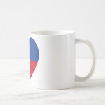 Haiti civil Flag Heart mugs
