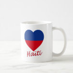 Haiti civil Flag Heart mugs