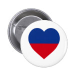 Haiti civil Flag Heart buttons